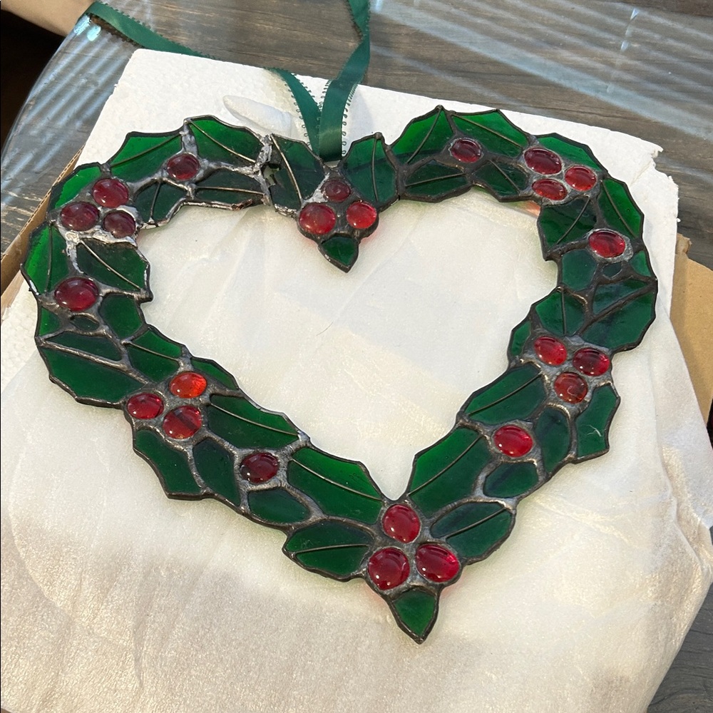 Vintage Stained Glass Wreath